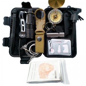 Туристическое уличное снаряжение комплект выживания комплект выживания многофункциональная полевая аптечка SOS аварийные принадлежности